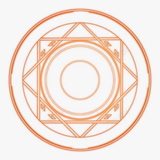 橙色魔法阵海报背景png免抠素材_88icon https://88icon.com 橙色 海报 背景 魔法