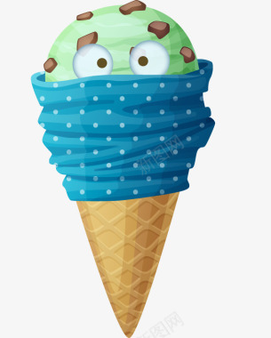 美味美味的冰淇淋美食图标图标