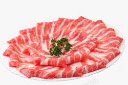 火锅涮肉食材鲜牛肉片高清图片