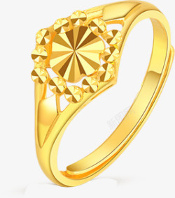 金黄色珠宝首饰戒指素材