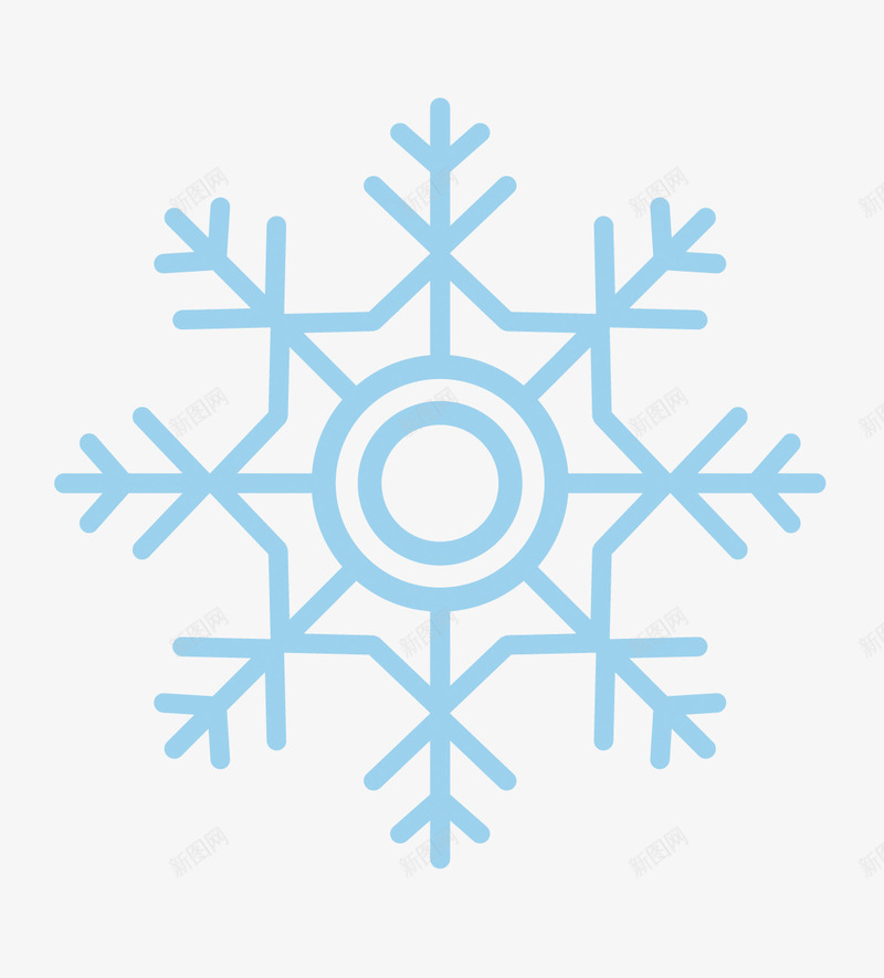简约淡蓝色雪花png免抠素材_88icon https://88icon.com 剪纸艺术 民间艺术 淡蓝色雪花 简约雪花 粗线条雪花 装饰图案 雪花图案 雪花底纹