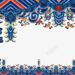 民族元素中国风神话装饰纹理高清图片