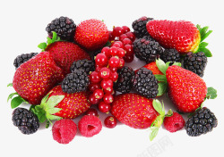 草莓树莓和桑葚素材