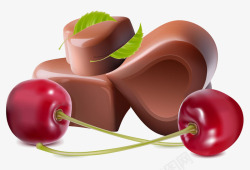 美食食物巧克力樱桃素材