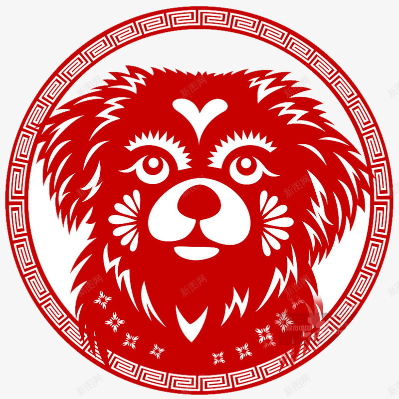 2018狗年吉祥物窗花图案psd免抠素材_88icon https://88icon.com 2018 卡通狗 吉祥狗年 年画 戊戌年 狗 狗年 狗年吉祥物 狗年大吉 狗年广告 狗年旺旺 窗花