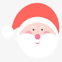 卡通圣诞老人头像图标图标
