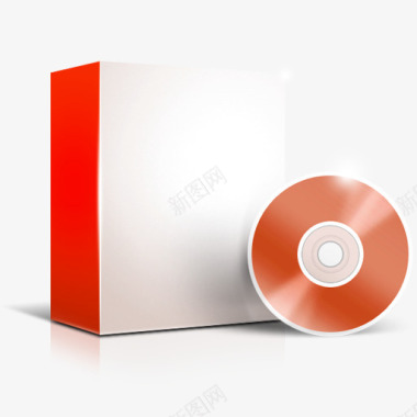 红色的软件盒子设置softwa图标图标