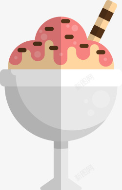 扁平化雪糕冰淇淋图矢量图素材