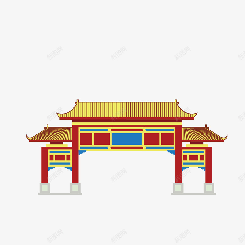 中国古建筑门牌png免抠素材_88icon https://88icon.com 中国风 古建筑 喜庆 牌匾 红色 门牌