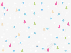 MBE风小树圣诞节卡通背景高清图片