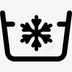 雪花符号冷水图标高清图片