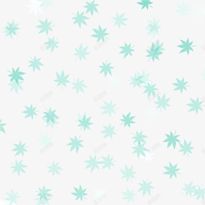 淡绿色枫叶背景png免抠素材_88icon https://88icon.com 小清新 枫叶 矢量免费图片 背景图案