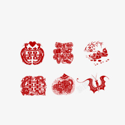 中国传统吉祥剪纸图案素材
