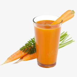 现榨的胡萝卜营养果汁素材