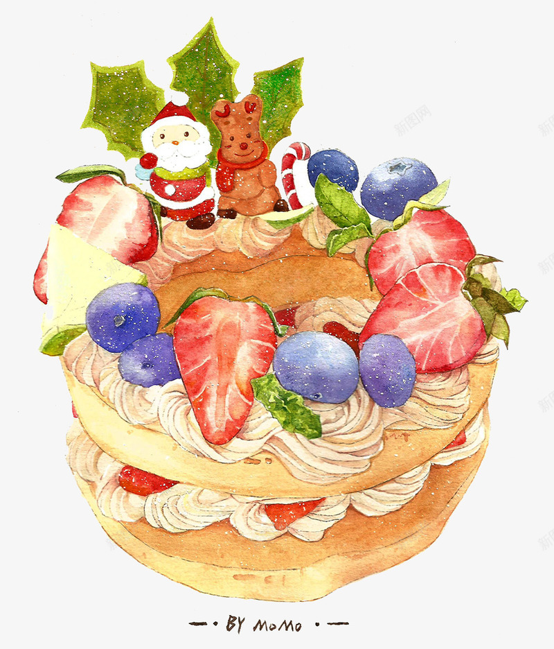 圣诞节主题蛋糕png免抠素材_88icon https://88icon.com 圣诞老人 圣诞节 圣诞节快乐 奶油 寿蛋糕 插画 水果 甜品 草莓 蛋糕 麋鹿