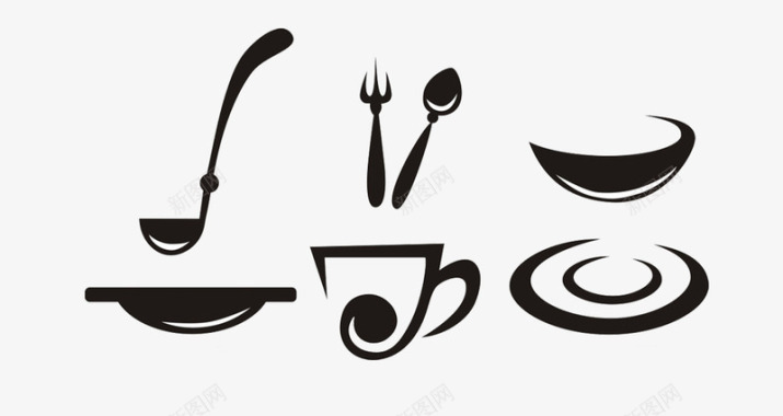 餐具餐饮图标图标