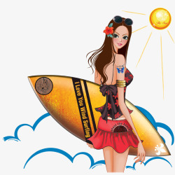 韩国时尚人物插画素材