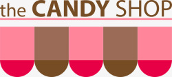 candy手绘粉色条幅高清图片