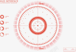 设计感圆环未来感卡通HUD矢量图高清图片