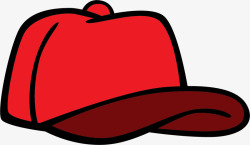 红色鸭舌帽素材