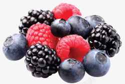 健康新鲜各种莓果素材
