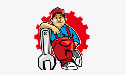 卡通维修工素材