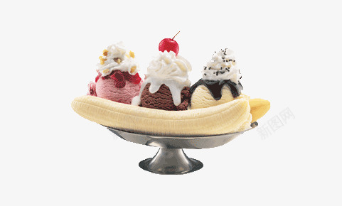 香蕉船png免抠素材_88icon https://88icon.com coffee 冰淇淋 卡通烘焙系列 卡通生日蛋糕 可爱蛋糕 大香蕉大 樱桃 水果 盘子 美味食物 蛋糕 香蕉船