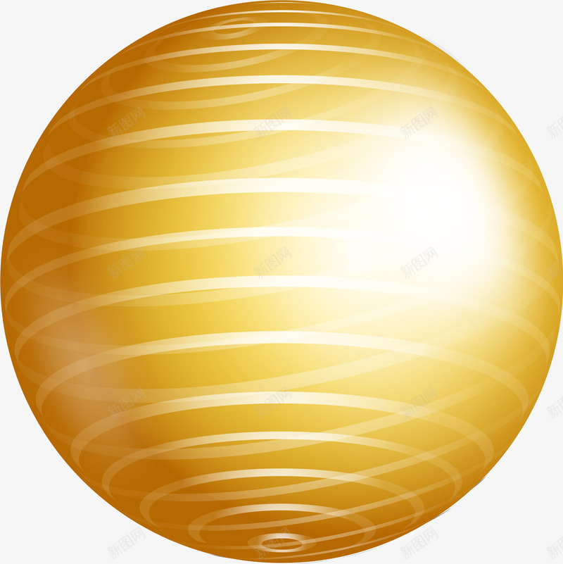 金色线条圆球png免抠素材_88icon https://88icon.com 圆球 挂饰 线条 装饰图案 金色
