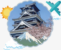 大坂城日本大阪旅游装饰高清图片