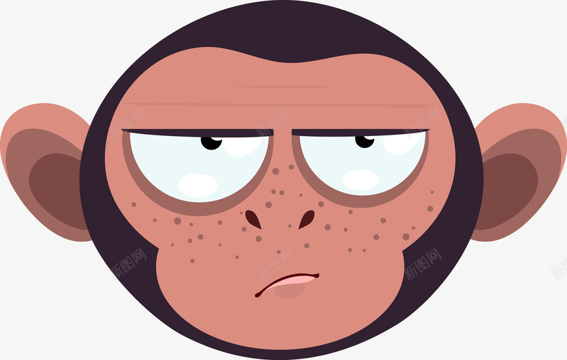 卡通猴子表情图矢量图ai免抠素材_88icon https://88icon.com 动物 卡通猴子 可爱猴子 可爱猴子表情 手绘猴子 猴子 猴子表情 矢量动物 矢量猴子 表情 矢量图