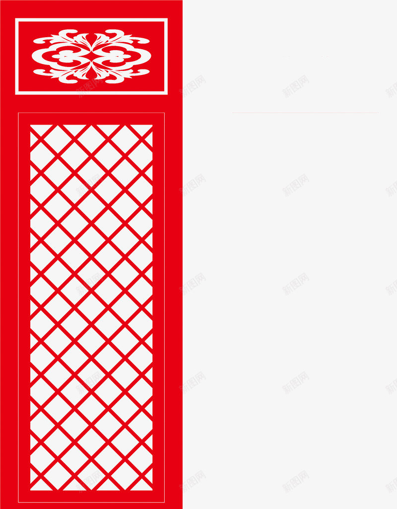 边框花纹剪纸png免抠素材_88icon https://88icon.com 中国风 剪影 剪纸 花纹 边框 门窗