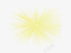 黄色光线矢量图素材