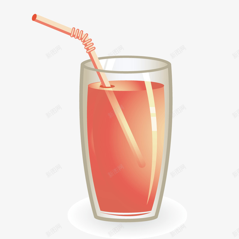 玻璃杯果饮吸管png免抠素材_88icon https://88icon.com 吸管 玻璃杯 矢量果汁 矢量果饮