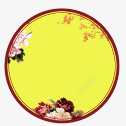 古典中国风圆形边框素材
