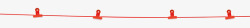 唯美绳子夹子标题栏素材