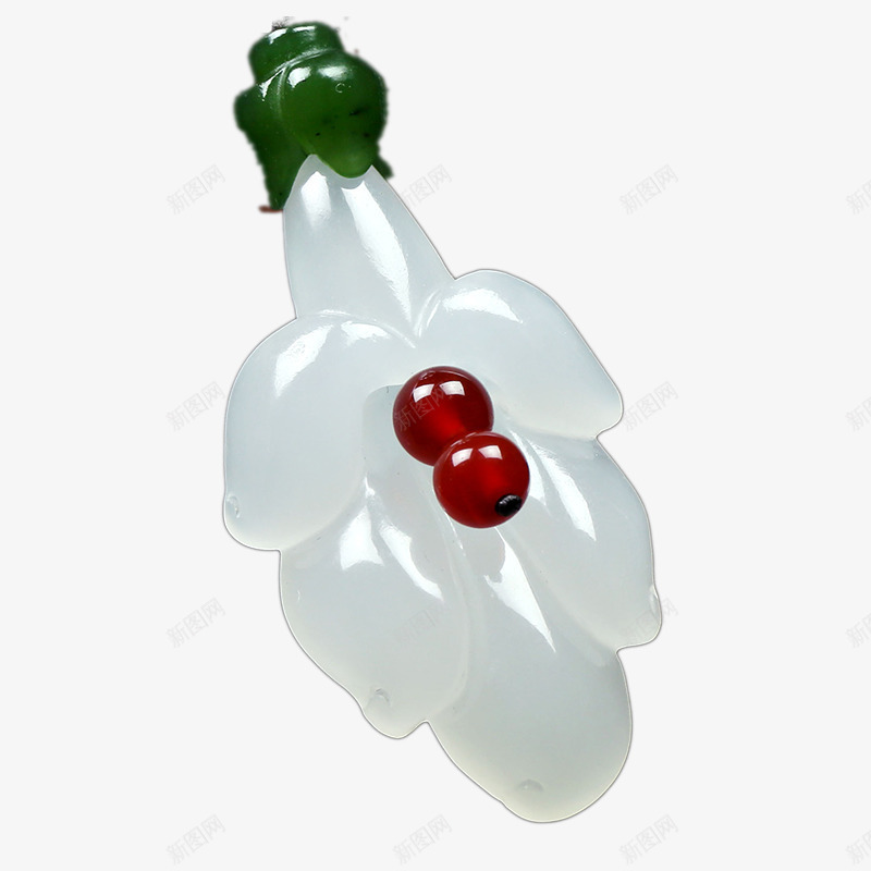 白玉喇叭花点缀红玛瑙png免抠素材_88icon https://88icon.com 产品实物 吊坠 宝石 挂件 玉 玛瑙 珠宝 项坠 首饰