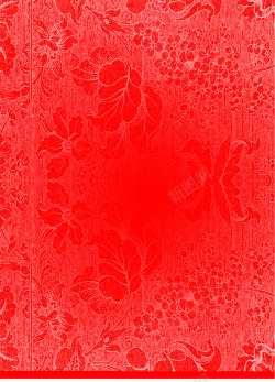 红色喜庆花纹贺卡装饰素材