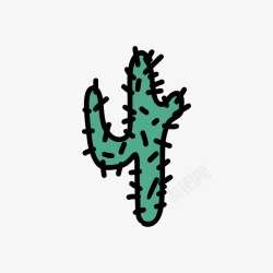 小清新插画广告卡通盆栽素材