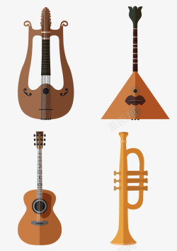小号吉他大提琴乐器素材