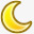 月亮船月牙icon图标图标