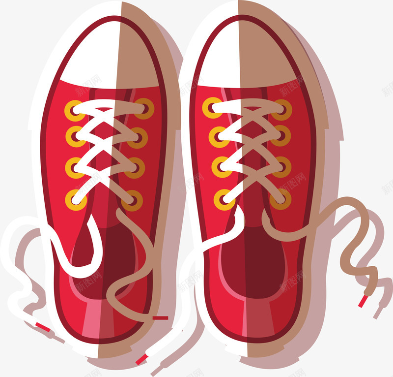 红色帆布鞋png免抠素材_88icon https://88icon.com 休闲鞋 帆布鞋 旅游鞋 矢量png 红色 红色布鞋