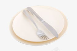 干净的餐具刀叉盘子素材