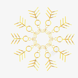 雪花金底矢量图素材