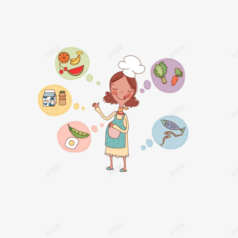 孕妇可享受的美食png免抠素材_88icon https://88icon.com 享受表情 卡通插画