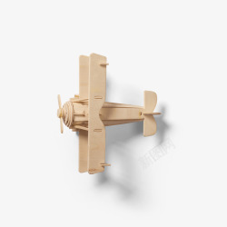 摄影工具木质飞机模型玩具高清图片