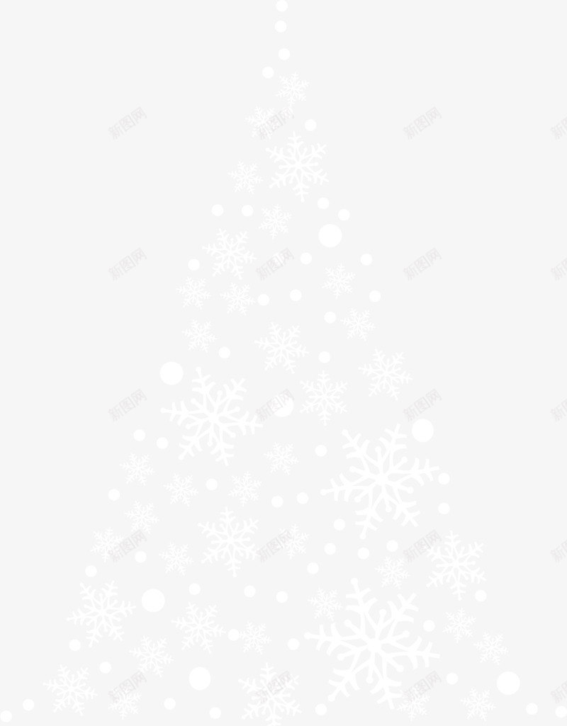 圣诞节白色圣诞树png免抠素材_88icon https://88icon.com 冬季圣诞树 创意圣诞树 圣诞节 白色圣诞树 白色花雪花 雪花圣诞树