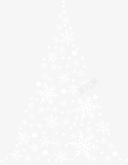 冬季圣诞树圣诞节白色圣诞树高清图片