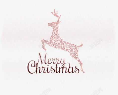 圣诞节麋鹿高清云朵中的圣诞麋鹿免费图标图标