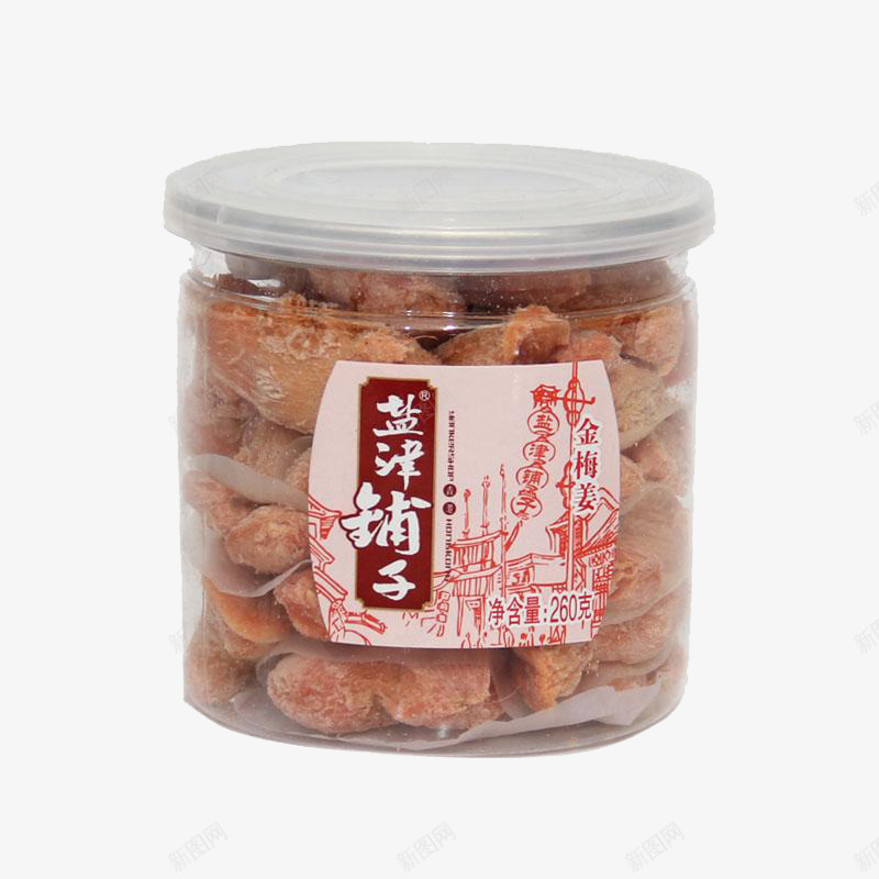 盐津铺子金莓姜png免抠素材_88icon https://88icon.com 产品实物 休闲零食 甜食 蜜饯果干 金莓姜