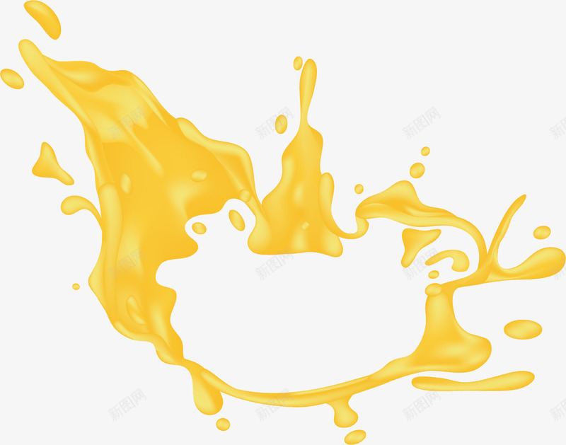 金黄色果汁液体边框矢量图ai免抠素材_88icon https://88icon.com 果汁 果汁特效 流动油 液体 液体边框 矢量png 矢量图 金色液体 飞溅的液体